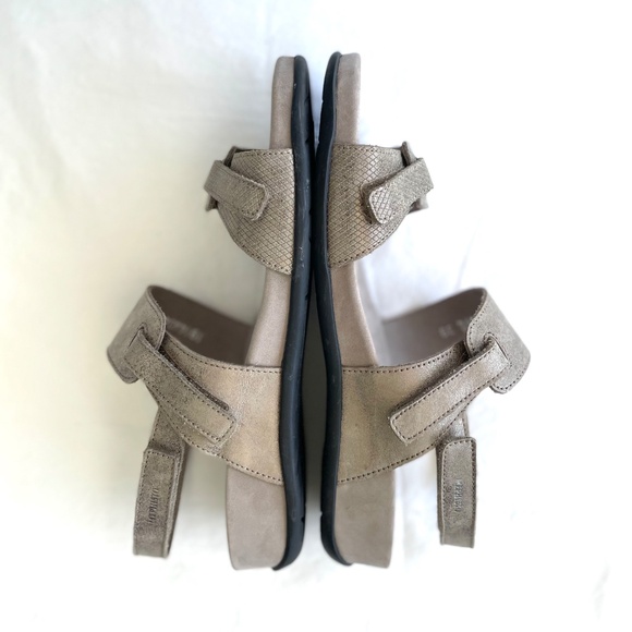 MEPHISTO Womens Sandals Jemila in Dark Taupe Leather Adjustable EXC Sz 9 US - Picture 13 of 13